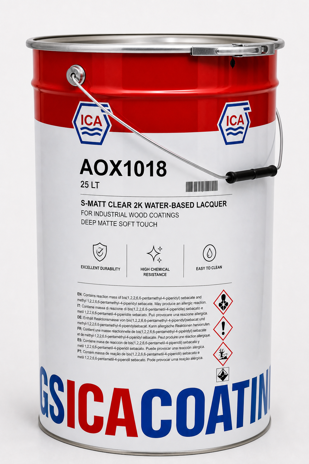 AOX1018 S-MATT прозрачный 2K водный лак