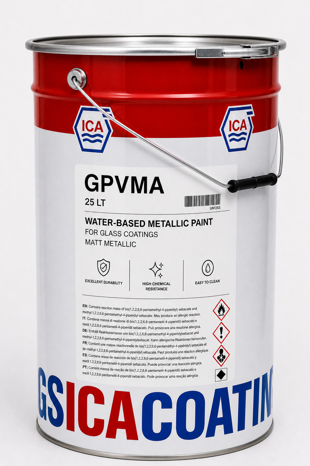 GPVMA водная металлическая краска для стекла