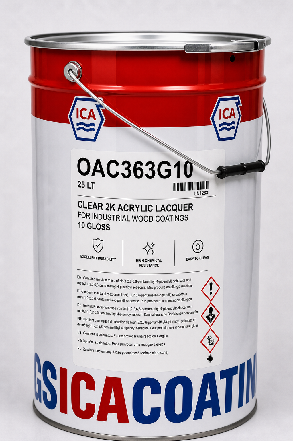 OAC363G10 прозрачный 2К акриловый лак 10 gloss