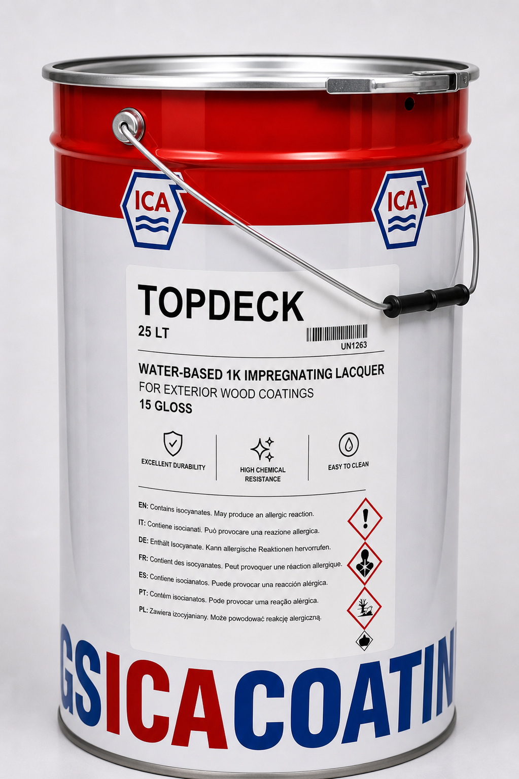 TOPDECK водная матовая цветная пропитка-лак