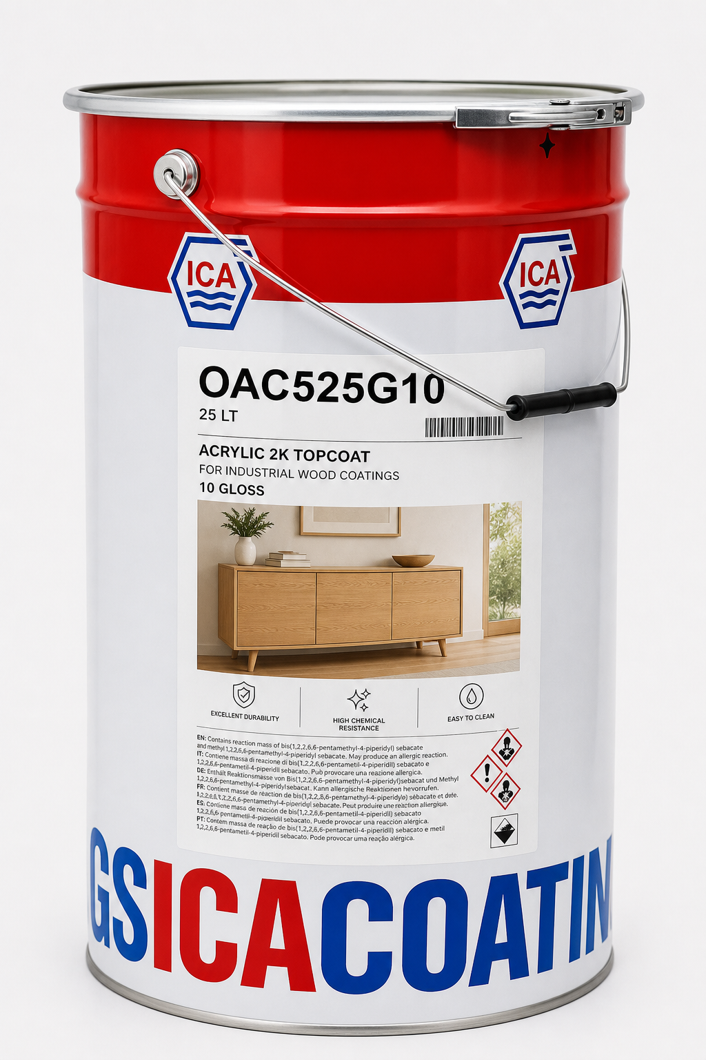 OAC525G10 прозрачный акриловый лак 10 gloss